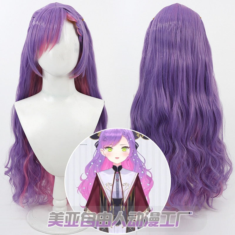 Tokoyami Towa Cosplay Wigs Magic Academy Hololive VTuber
