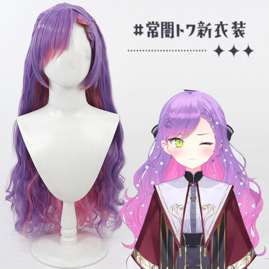 Tokoyami Towa Cosplay Wigs Magic Academy Hololive VTuber