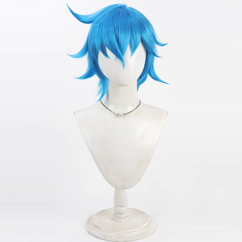 Tribe Nine Cosplay Wigs Kazuki Aoyama Blue Tree