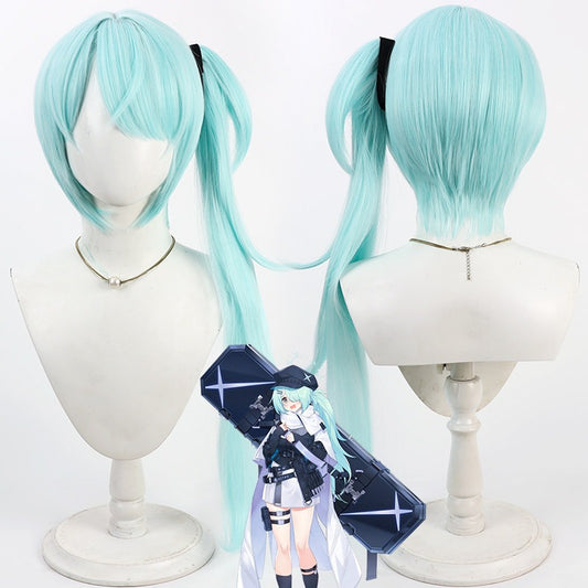 Tsuchinaga Hiyori Cosplay Wigs Split Ponytail Blue Archive