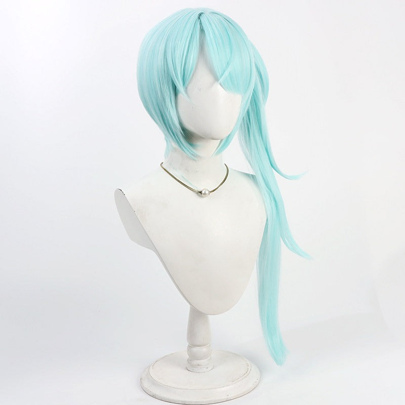 Tsuchinaga Hiyori Cosplay Wigs Split Ponytail Blue Archive