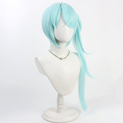 Tsuchinaga Hiyori Cosplay Wigs Split Ponytail Blue Archive