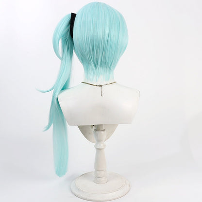Tsuchinaga Hiyori Cosplay Wigs Split Ponytail Blue Archive