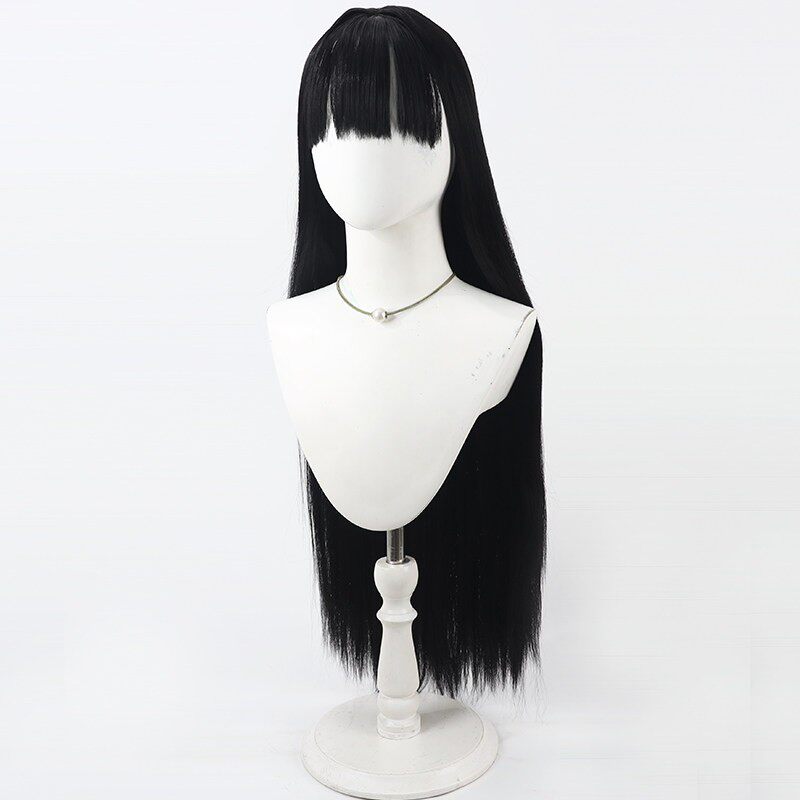 Tsukatsuki Rio Cosplay Wigs Blue Archive Black Wigs