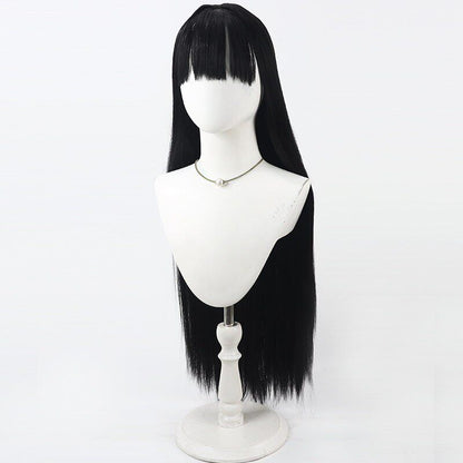 Tsukatsuki Rio Cosplay Wigs Blue Archive Black Wigs