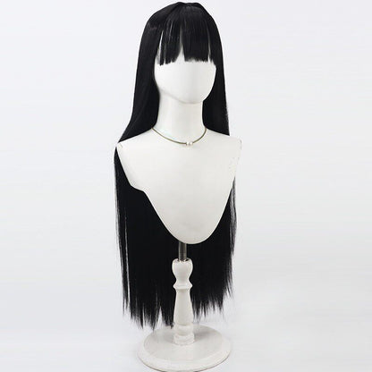 Tsukatsuki Rio Cosplay Wigs Blue Archive Black Wigs