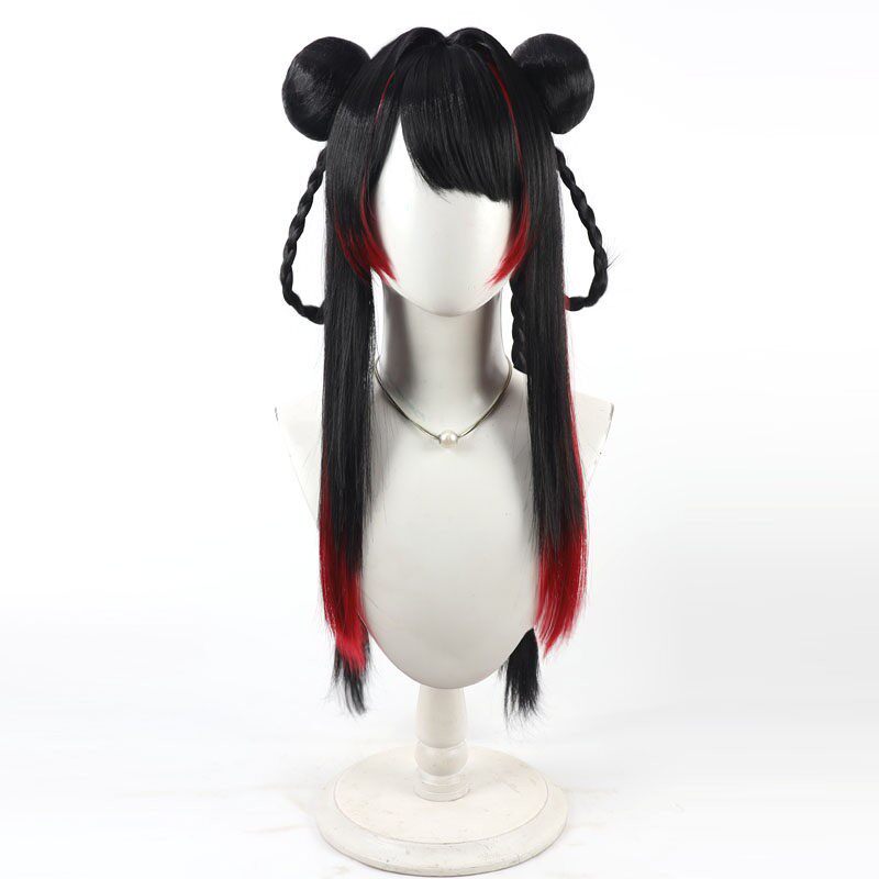 Tsukino Mito Cosplay Wigs NIJISANJI VTuber Black Wigs