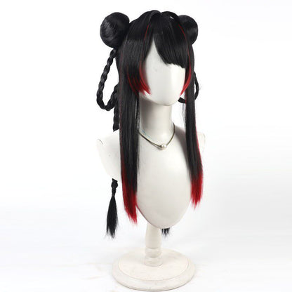 Tsukino Mito Cosplay Wigs NIJISANJI VTuber Black Wigs