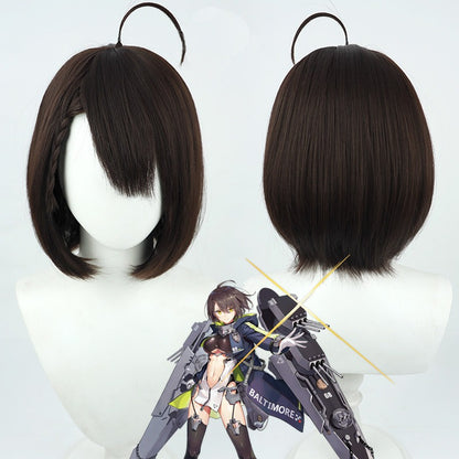USS Baltimore Games Cosplay Wigs Azur Lane Brown Wigs