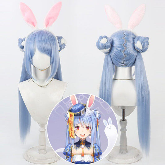 Usada Pekora Cosplay Wigs Zombie Rabbit Hololive Style VTuber