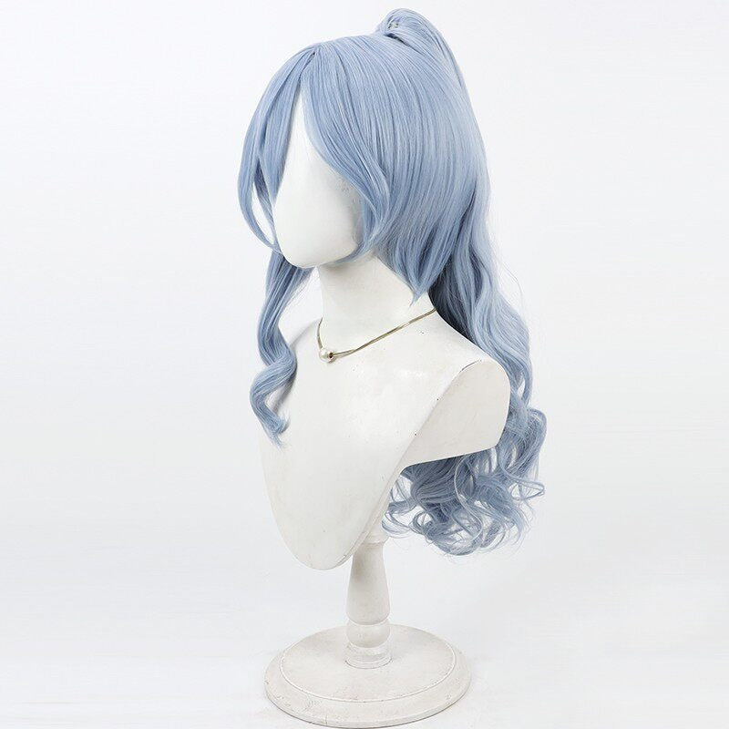 VSPO! VTuber Cosplay Wigs Yano Kuromu Curly Ponytail