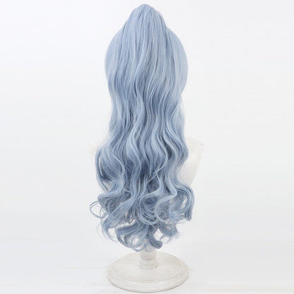 VSPO! VTuber Cosplay Wigs Yano Kuromu Curly Ponytail