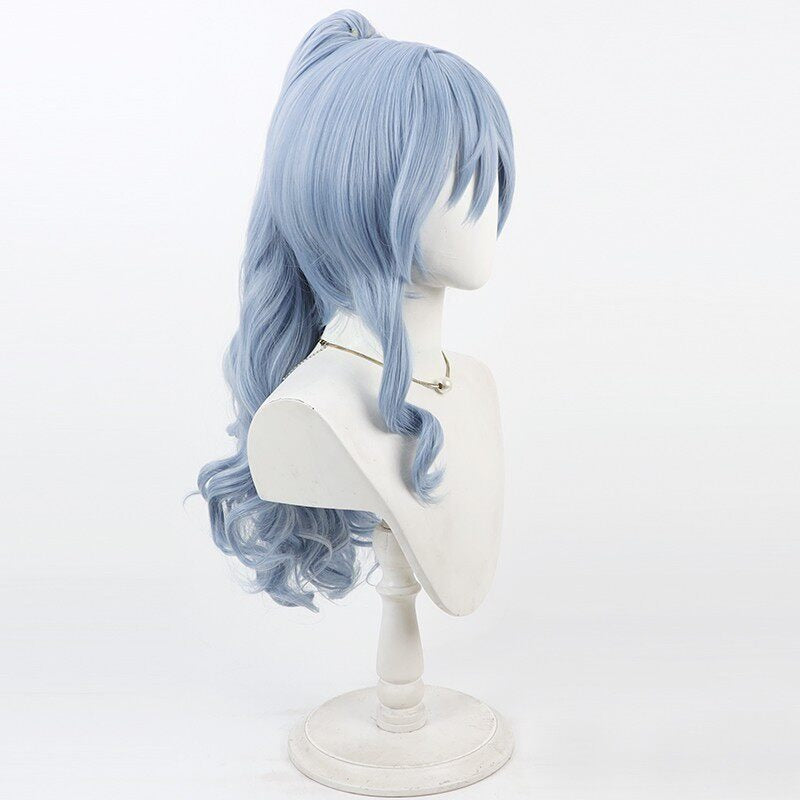 VSPO! VTuber Cosplay Wigs Yano Kuromu Curly Ponytail