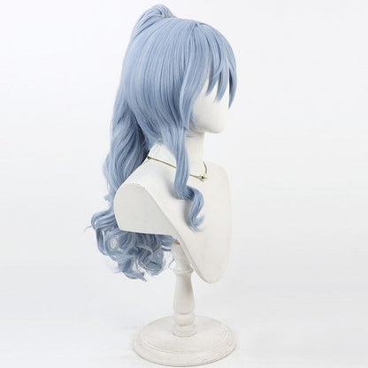 VSPO! VTuber Cosplay Wigs Yano Kuromu Curly Ponytail