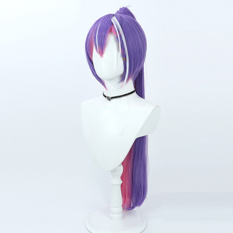 VTuber Cosplay Wigs Tokoyami Towa Cyberpunk Hololive 4th Gen