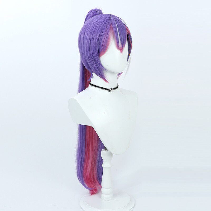 VTuber Cosplay Wigs Tokoyami Towa Cyberpunk Hololive 4th Gen