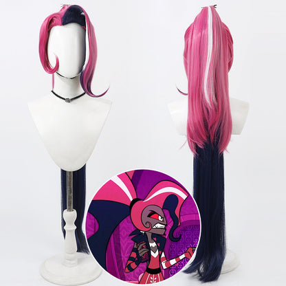 Velvette Cosplay Wigs Hazbin Hotel Split Ponytail Wigs