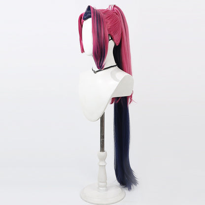 Velvette Cosplay Wigs Hazbin Hotel Split Ponytail Wigs