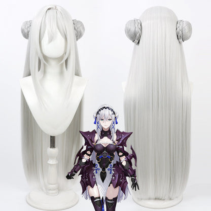 Victoria Brightshield Cosplay Wigs NIJISANJI VTuber Silver Wigs