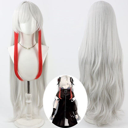 Vtuber Cosplay Wigs Isekaijoucho Silver Curly Wigs KAMITSUBAKI STUDIO