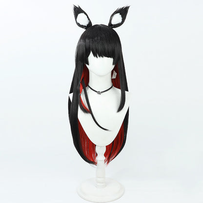 Wakamo Kosaka Cosplay Wigs Blue Archive Black Red Wigs