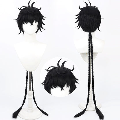Wuthering Waves Games Cosplay Wigs Male Rover Black Wigs