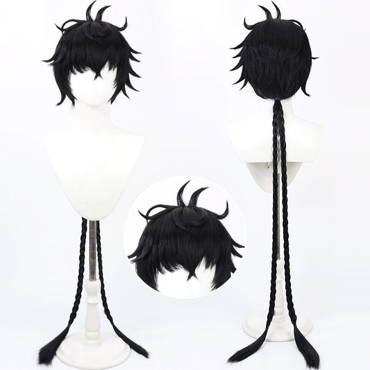 Wuthering Waves Games Cosplay Wigs Male Rover Black Wigs