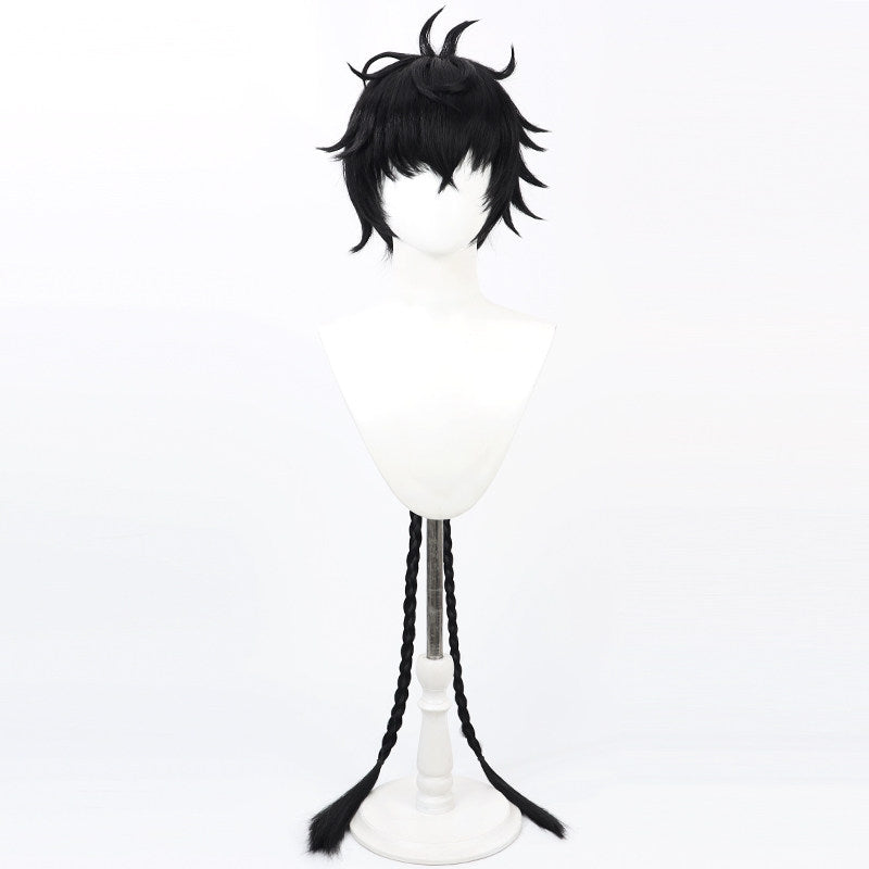 Wuthering Waves Games Cosplay Wigs Male Rover Black Wigs