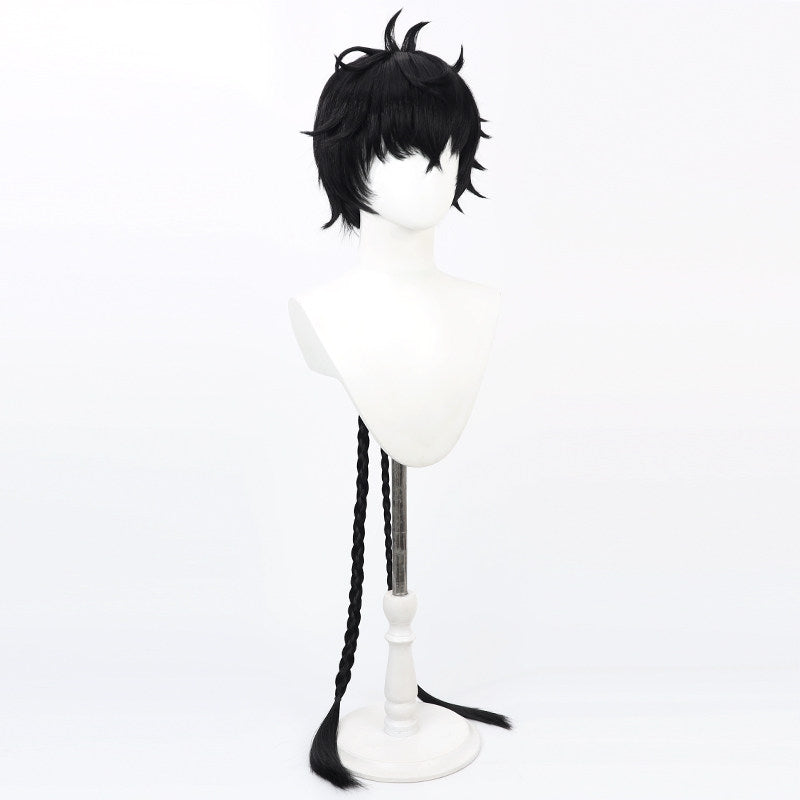 Wuthering Waves Games Cosplay Wigs Male Rover Black Wigs