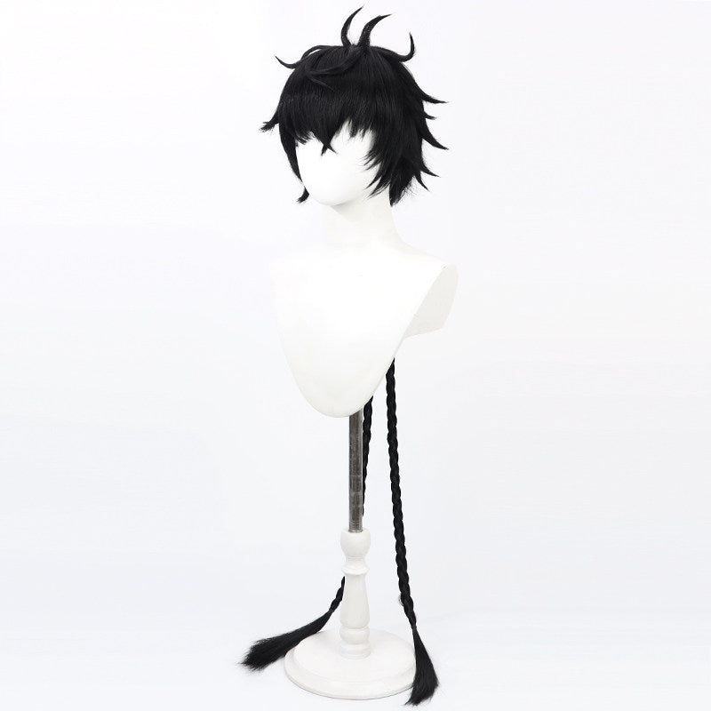 Wuthering Waves Games Cosplay Wigs Male Rover Black Wigs