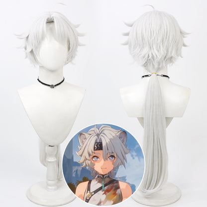 Wuthering Waves Lingyang Cosplay Wigs Silver Wigs