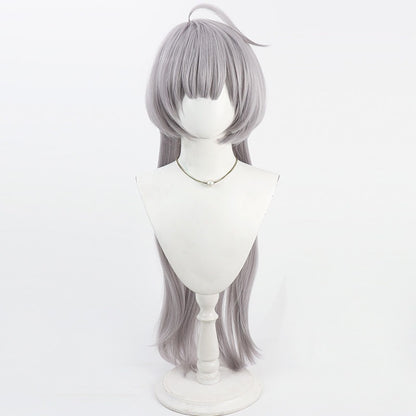 Yabuki Palm Cosplay Wigs Grey Purple Wigs Blue Archive