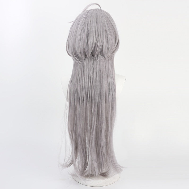 Yabuki Palm Cosplay Wigs Grey Purple Wigs Blue Archive