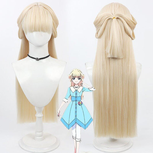 Yuki Nekoyashiki Cosplay Wigs Pale Yellow Wigs Cure Nyammy Wonderful PreCure!