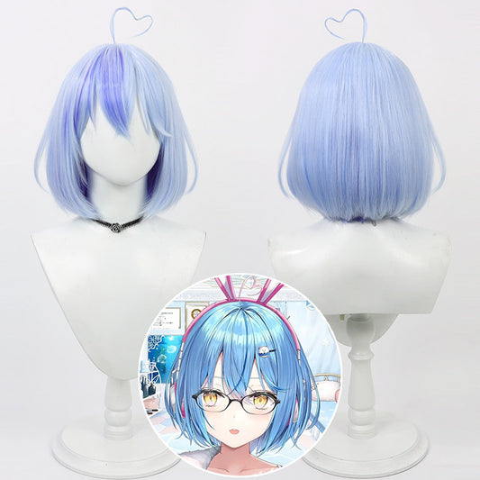 Yukihana Lamy Cosplay Wigs Hololive Short Wigs Virtual Youtuber