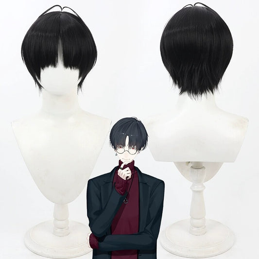 Yumeoi Kakeru Cosplay Wigs NIJISANJI VTuber Black Wigs
