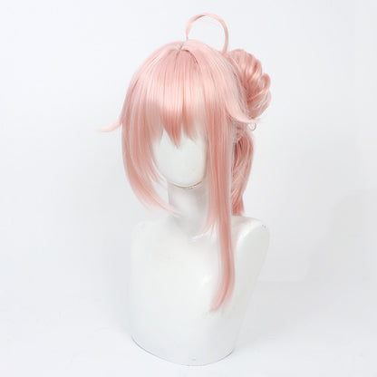 Yutori Natsu Cosplay Wigs Pink High Pony Wigs Blue Archive