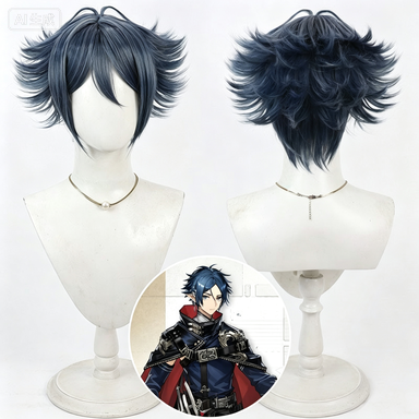 Zuo Le Cosplay Wigs Grey Blue Wigs Arknights
