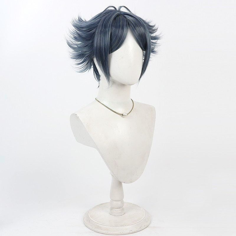 Zuo Le Cosplay Wigs Grey Blue Wigs Arknights