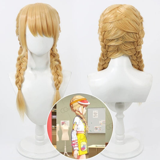 Cosplay Wigs Kotone Fujita Golden Braid Wigs Gakumas